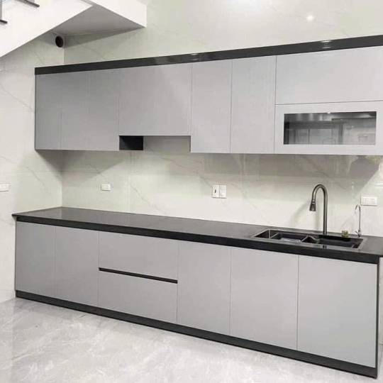 Tủ bếp gỗ MDF chữ I 001