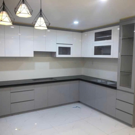 Tủ bếp nhựa Vincoplast chữ L 011