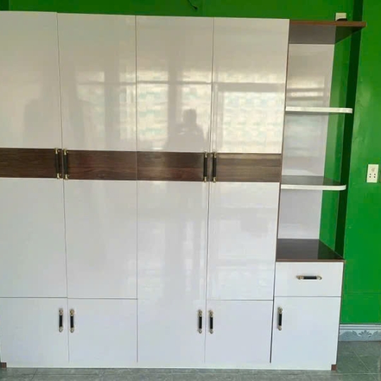 Tủ quần áo 4 cánh - kệ (tqa4ck)